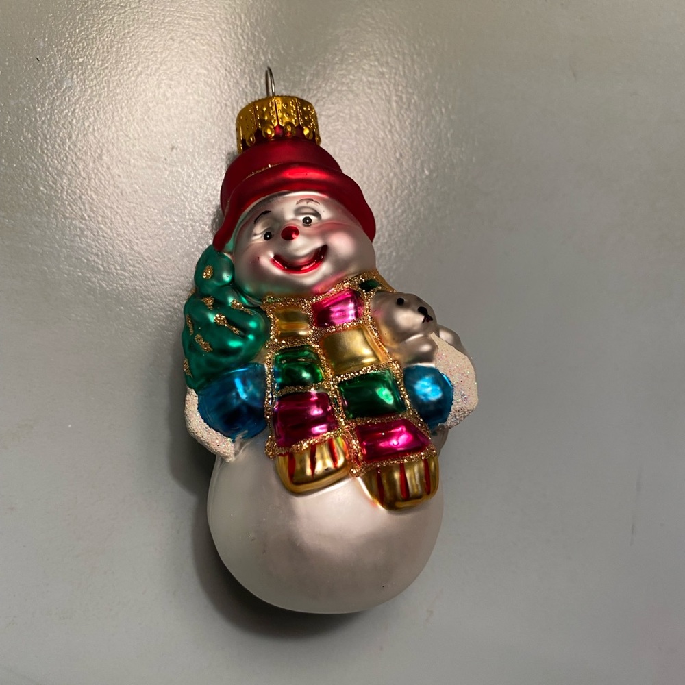 🎄Macy’s Holiday Lane snowman ornament